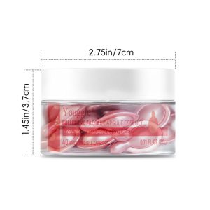 Private Label Face Fullerene Natural Plant Oil Capsule Skin Brightening Anti-Aging Serum Capsules