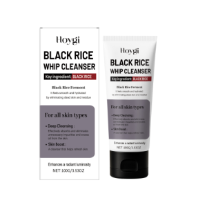 Hoygi Black Rice Foam Facial Cleanser Gently Cleanses The Pores Of Facial Skin, Moisturizing, Lubricating And Purifying Facial Cleanser