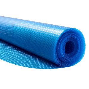 Solar Pool Cover, 24 Ft Round Pool Bubble Cover, 8 Mil Pools Solar Blanket With Bubble & PE Material, Daytime Heat Absorption, Nighttime Heat Retention, Heat Retaining Solars Covers, Blue