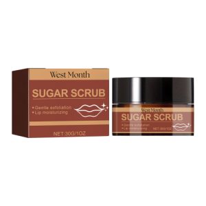 West&Month Sugar Scrub, Fade Lip Lines Curing Lip Weather-Shack Peeling Hydrating Care Cream