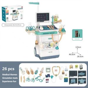 Medical Treatment Table, X-ray Screen And Electrocardiogram Combination Set