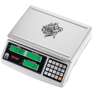 Industrial Counting Scale, 30 Kg X 1 G, Digital Scale For Parts And Coins, G/kg/lb Units, Electronic Gram Scale Inventory Piece Counting Scale Kitchen Jewelry Counting Scale With 3 LCD Screens