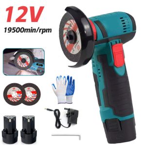 Cisivis Mini Cordless Angle Grinder Polishing Brushless Cutter And 2 Battery&Charger