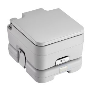 Portable Toilet For Camping With Carry Bag, RV Toilet With 3.2 Gal Waste Tank, Push-Button Pressurized Flush Commode, Leak-proof And Odourless Travel Toilet For Adults Kids Camping Car