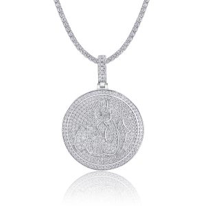 Silver Snow Star Crown - A Fashionable And Trendy Necklace Pendant Set With Top-quality Moissanite S925 And Platinum Plating. It Can Be Tested With A Diamond Pen