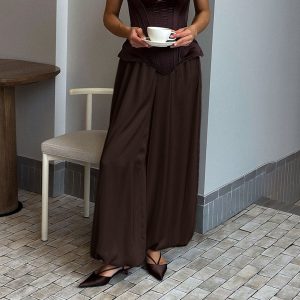 Street-style Trendy Satin Bloomers For Women