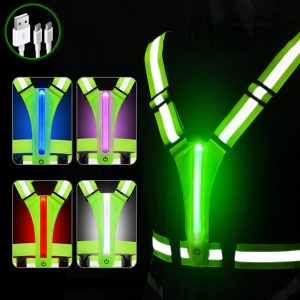 Five-color, Three-mode LED Illuminated Vest For Night Running
