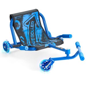 Ride On Scooter, Load Capacity Of 198 Lbs, Swing Side-to-Side For Amazing Ride Powered By Zig-Zag Motion, Ride On Drifting Toy For Ages 10+, Rides On Any Hard Surface For Indoor & Outdoor, Blue