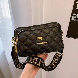 Korean Style Elegant Diamond Patterned Phone Bag Chic And Casual Shoulder Crossbody Bag