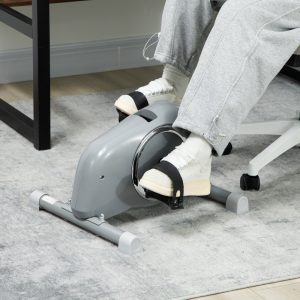 SPORTNOW Pedal Exerciser With Eight Level Magnetic Resistance, With Eight-Level Magnetic Resistance, Grey