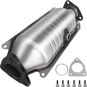 Catalytic Converter Compatible With 1998-2002 Honda Accord 2.3L, Direct-Fit High Flow Series Cat Converter, Stainless Steel Exhaust Converter Pipe With Flange Design & Gasket (OBD III Compliant)