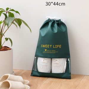 Thick Non-woven Fabric Drawstring Shoe Bag