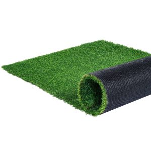 Artifical Grass, 6 X 10 Ft Rug Green Turf, 1.38'Fake Door Mat Outdoor Patio Lawn Decoration, Easy To Clean With Drainage Holes, Perfect For Multi-Purpose Home Indoor Entryway Scraper Dog Mats