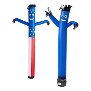 Inflatable Tube Man With Blower, 6 Ft Tall, Wacky Waving Wind Flying Inflatable Dancing Tube Guy With 1/15 HP IPX3 Waterproof Blower Fan, For Outdoor Advertising Business Store Party Decoration