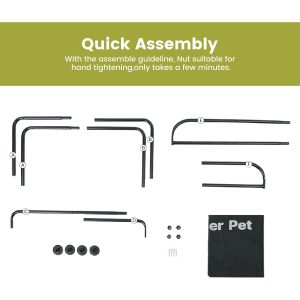 Gardner Small Dog Outdoor Waterproof Portable Breathable Mesh Pet Bed With Three-Sided Guardrail Self-pickup Orders Support FedEx, Amazon Ship, And UPS Logistics Channels