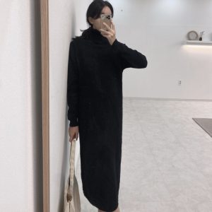 Women's Autumn Dress Worn Under A Coat