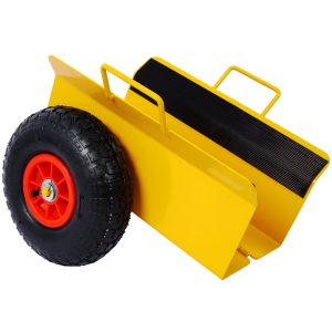 Heavy Duty Panel Dolly Slab Dolly With Handle  2 10 Peneumatic Tires Wheels 600LBS Load Capacity For Drywall Sheet Heavy Appliance & Material Handling All Terrain Moving Cart Panel Dolly - Yellow