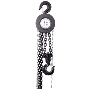 Chain Hoist 4400lbs 2T Capacity 10ft WIth 2 Heavy Duty Hooks,Manual Chain Hoist Steel Construction,Black