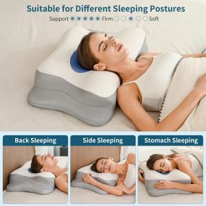 New-style Viscose Shaped All-season Breathable Cervical Pillow