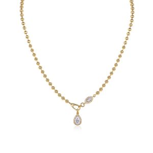 Twilight Orchid - A Fashionable And Trendy Necklace Pendant Set With Top-quality Moissanite S925 Silver And Gold-plated. It Can Be Tested With A Diamond Pen