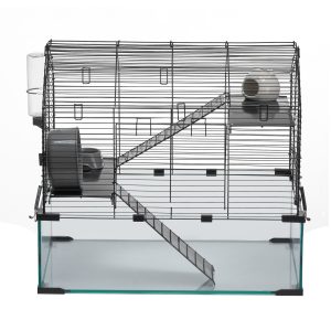 Wire Hamster Cage Habitat 22.8in Pet Rodent Gerbil Mice Small Animal House