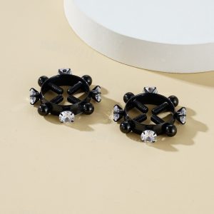 Puncture-free Stainless Steel Four-screw Adjustable Nipple Ring