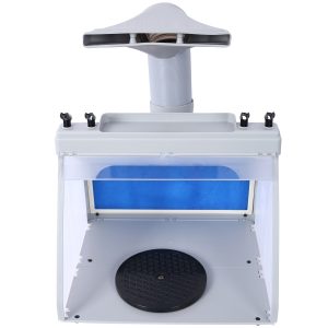 Portable Airbrush Spray Booth Kit, Airbrush Paint Booth For Models, Includes 3 Led Lights, 4 Airbrush Holders And 1 Paint Holder, For Crafts Airbrushing, Cake Decorations