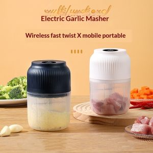 Electric Garlic Chopper With Rechargeable Battery For Mincing Garlic
