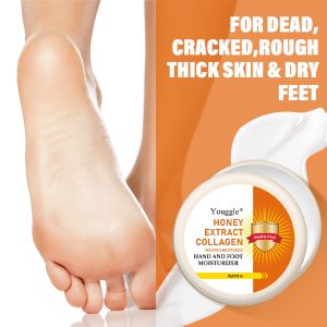 Honey Extract Collagen Foot Peeling Exfoliating Cream To Remove Dead Skin Cuticles And Heels Effective Foot Care Cream