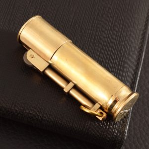 Vintage-style Uniquely Designed Brass Knurled Kerosene Lighter