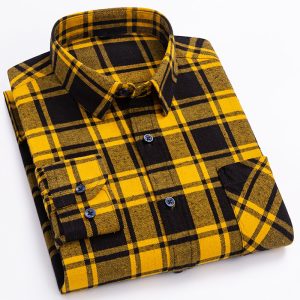 Plaid Casual Business Cotton Shirt