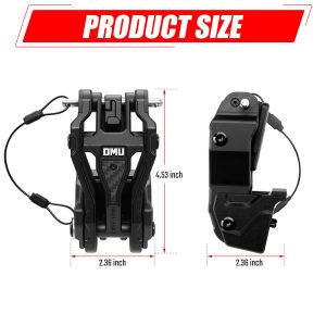 OMU Hood Latch Lock Catch Compatible With 2007-2018 Je Ep Wrangler JK&JKU 2018-2024 Wrangler JL&Gladiator JT, Aluminum Adjustable Hood Latches For Reducing Hood Shaking, 2 Pcs