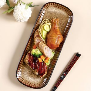 Creative Vintage Rectangular Ceramic Serving Tray