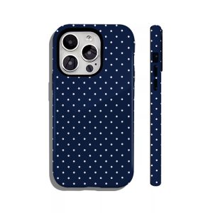 Blue Polka-dot Magnetic Two-in-one Fully-covering Phone Case
