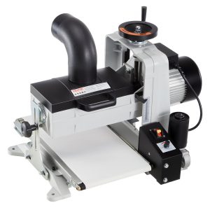 10" Benchtop Drum Sander, 1HP 1725RPM Dual Motor Drum Sander For Woodworking - Variable Speed Conveyor Belt & 4" Dust Collection Port For Cabinet Making & Furniture Finishing