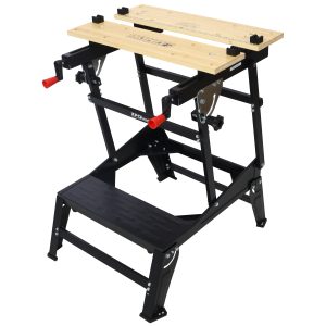 Multifunctional Workbench, Portable Foldable Workbench, Holds Up To 550 Pounds, With Adjustable Jaws, Vertical Clamping And Four Adjustable Rotating Pins, Suitable For DIY, Woodworking