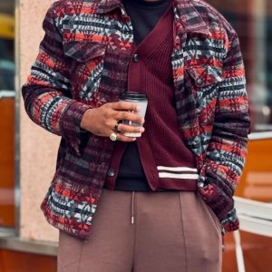 Retro Plaid Pocket Jacket