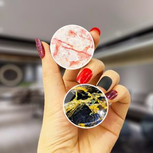 Marble Back Sticker Phone Air Vent Holder