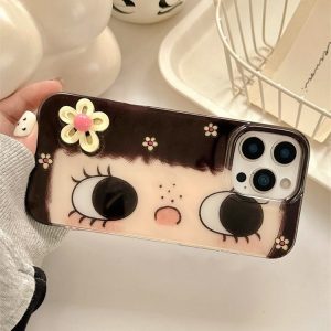 Cute Cartoon Phone Case Suitable For Girls With Big Adorable Eyes