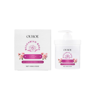 OUHOE Rose Firming Moisturizer, Moisturizing And Brightening Repair Cream For Facial Skin With Light Lines