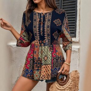 Seaside Vacation Women's Printed Top