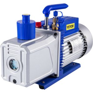 Vacuum Pump 12CFM 1HP Vane Vacuum Pump Two Stage 3 X 10-1 Pa Ultimate HVAC Rotary Auto AC Refrigerant Vacuum Pump, For Automobile Reparation Vacuum Evacuation