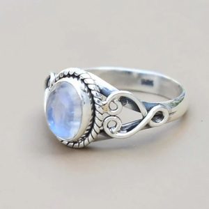 Alloy Geometric Hollowed-Out Pattern Moonlight Ring