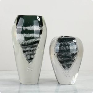Thickened High-end Bubble Flower Vase Crystal Glass VaseSoft Furnishings And Decorative Ornaments For Hotel Model Rooms