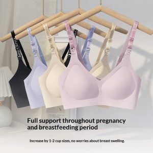 Maternity Fixed-Cup Padded Bra With Soft Support