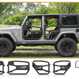 Tubular Doors With Mirror For 2007-2017 Wrangler JK 4 Door