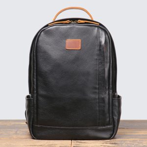 Hot Men's Genuine Leather Top Grain Cowhide Travel Leisure Backpack