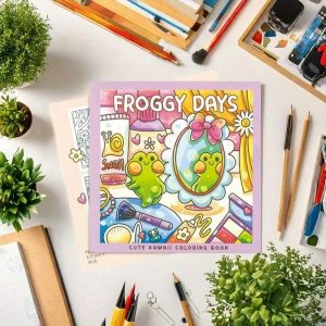 Coloring Book For Adults And Teens Cute Animal Characters Book Easy-to-start Coloring Book