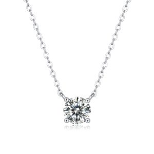 My Heart Will Last Forever - A Fashionable And Trendy Necklace Pendant Set With Top-quality Moissanite S925, Silver And Platinum-plated. It Can Be Tested With A Diamond Pen