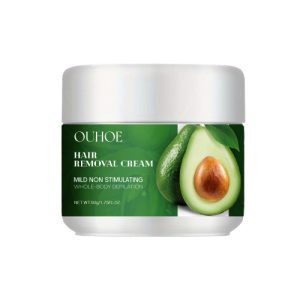 OUHOE Avocado Hair Removal Cream, Armpit Hair Leg Hair Moisturizing Gentle Skin Friendly Non-Irritating Clean Hair Removal Cream